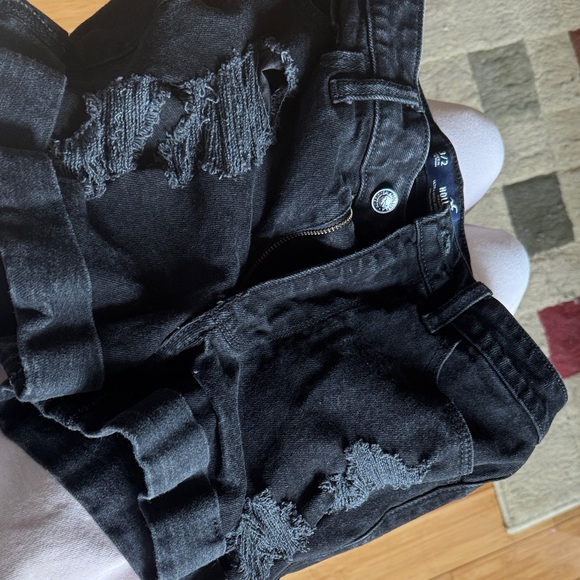 Hollister Denim - Hollister Black Distressed Boyfriend Jeans ultra high waisted size 3